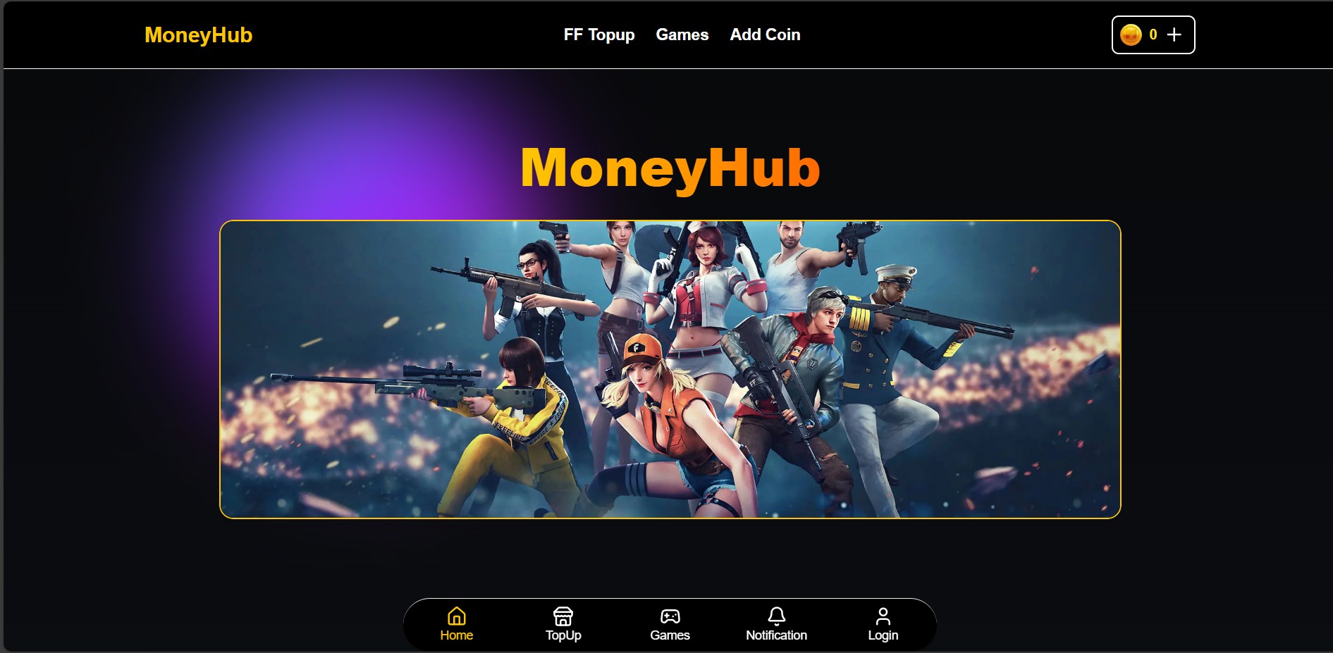 FreeFire TopUp And Tournament